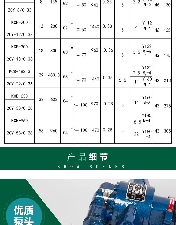 进口KCB齿轮油泵抽油泵高压油泵不锈钢耐腐蚀防爆油泵润滑油泵自吸泵(图5)