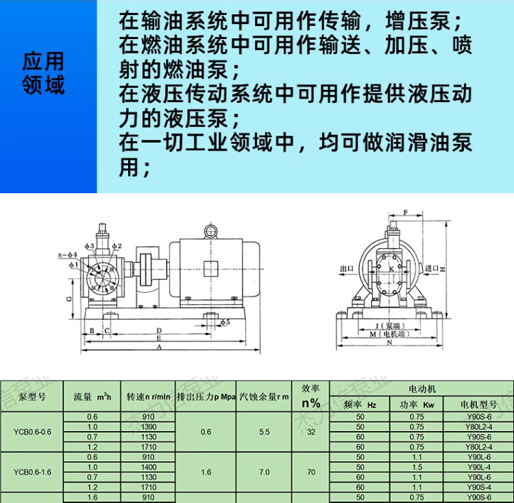 进口圆弧保温泵 低噪音泵 液压泵 增压泵 输送泵(图3)