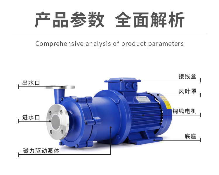 进口不锈钢磁力泵化工泵304_316耐腐蚀耐酸碱防爆无泄漏磁力驱动(图7)