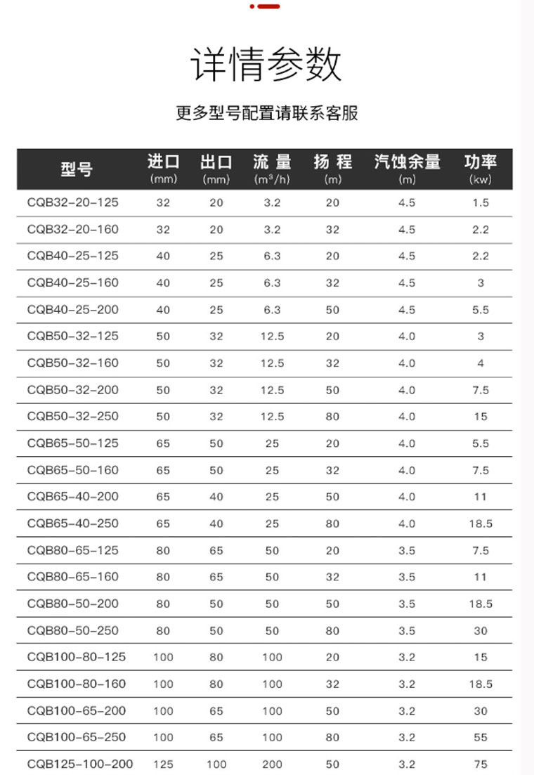 进口不锈钢磁力泵CQ型防爆耐腐蚀耐酸碱无泄漏磁力驱动化工泵(图13)