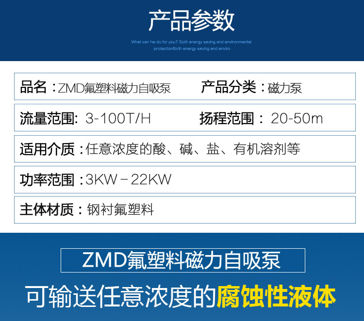 进口氟塑料自吸磁力泵ZMD耐腐蚀磁力自吸泵耐酸碱自吸式磁力泵厂家(图3)