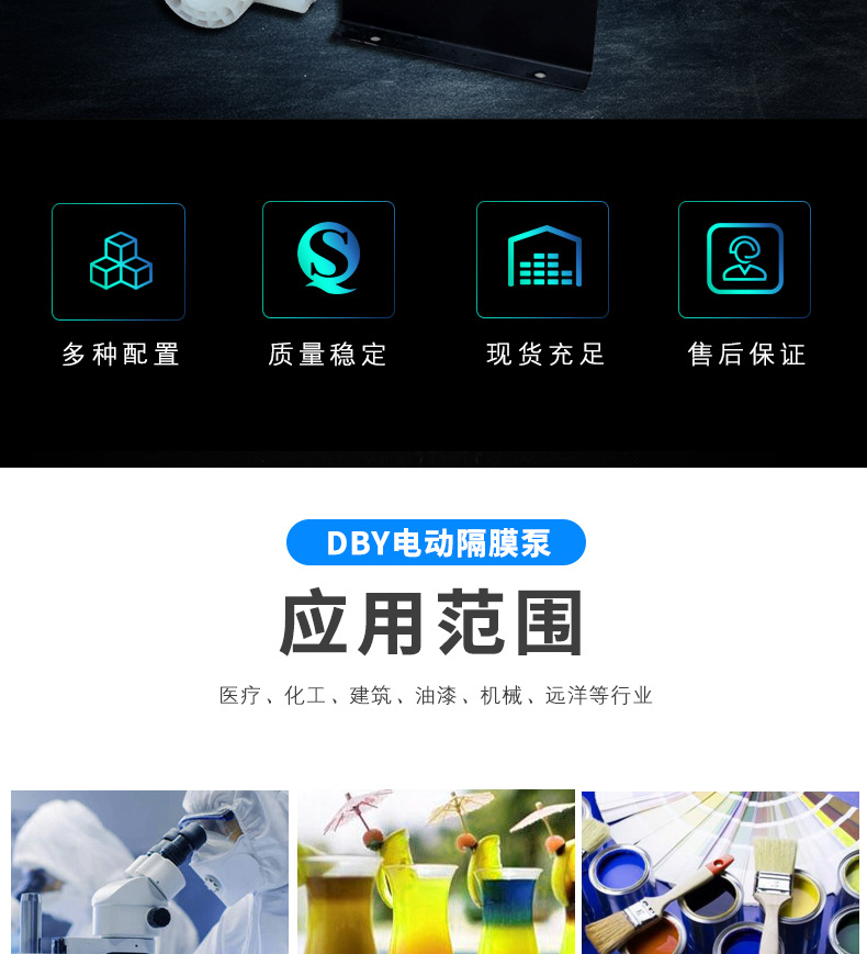 进口电动隔膜泵 工程塑料隔膜泵(图2)