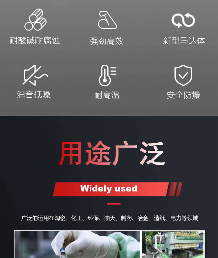 进口PP工程塑料气动隔膜泵耐腐蚀QBYK-15_25_40_50大功率双高压胶水泵(图3)