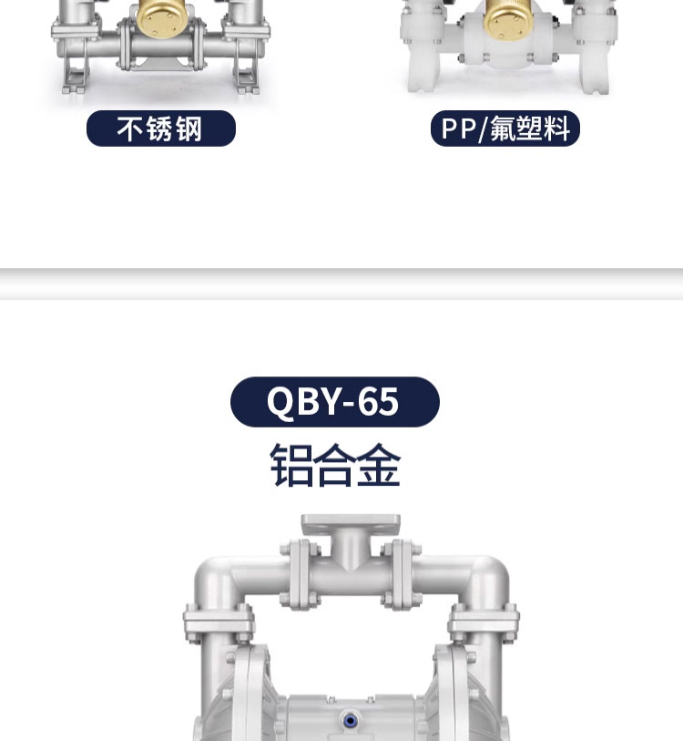 进口气动隔膜泵铸铁塑料铝合金不锈钢压滤机耐腐蚀化工泵(图13)