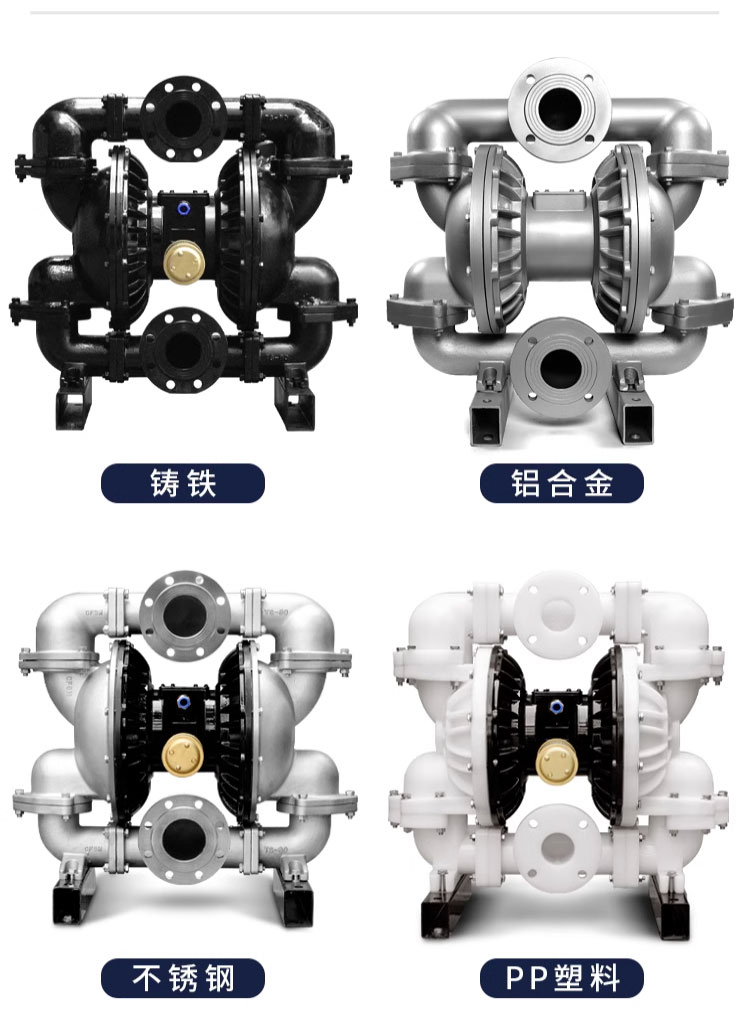 进口隔膜泵 铝合金铸铁塑料隔膜泵气动隔膜泵不锈钢压滤机泵(图12)