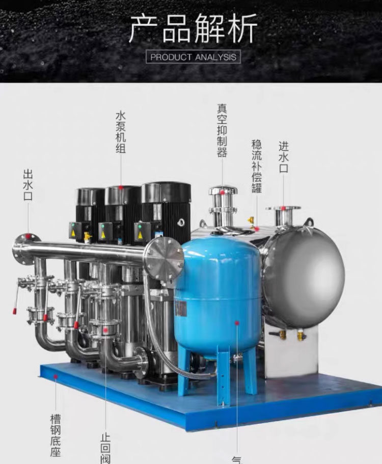 进口变频智能无负压叠压恒压供水设备高层建筑生活用水二次加压(图13)