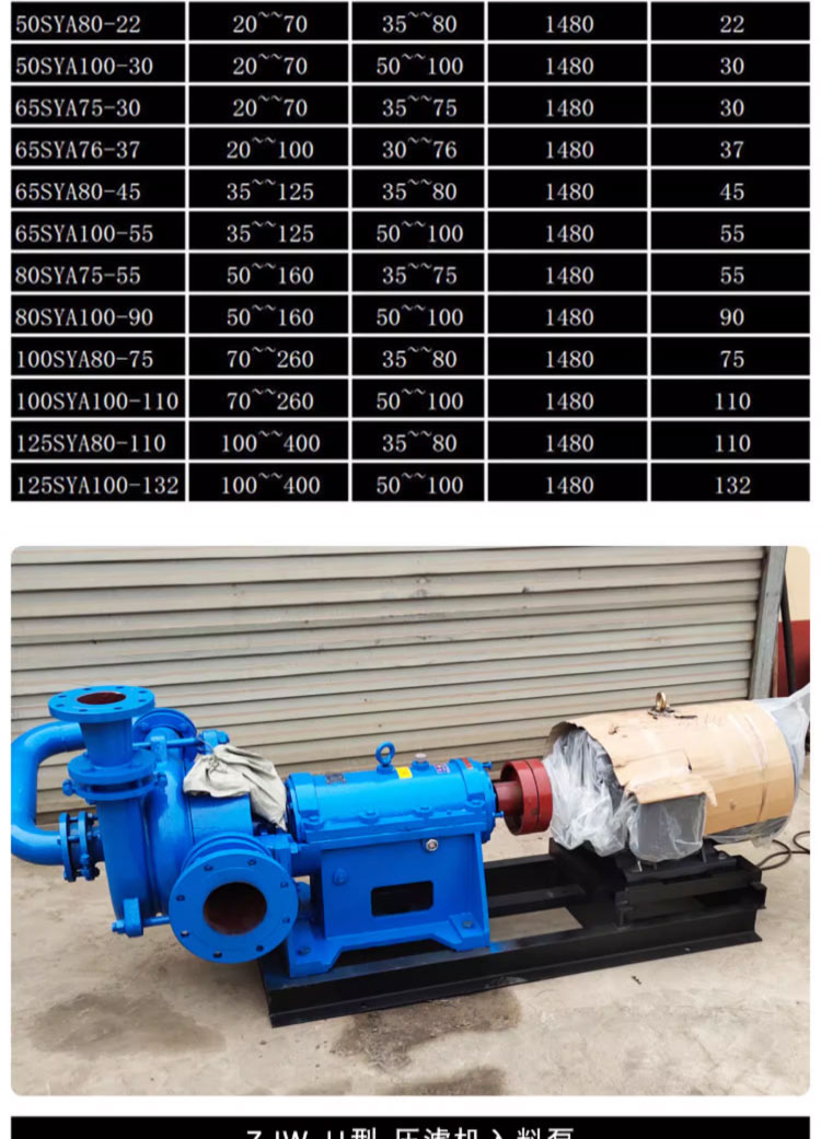 进口压滤机专用入料泵抽沙泵卧式吸砂泵渣浆泵抽沙机河底抽泥沙泥浆泵(图17)