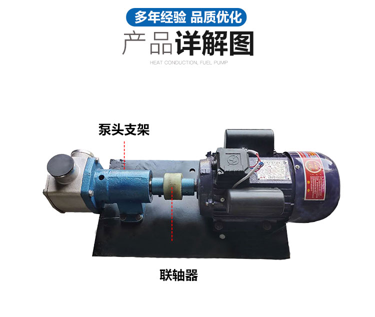 进口柔性转子泵RZB-12不锈钢食品泵高粘度转子泵颗粒热浆泵(图5)