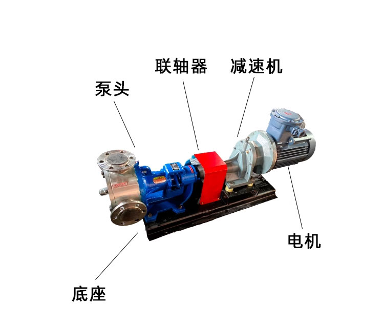 进口高粘度转子泵内啮合齿轮泵沥青输送泵电动泵乳胶输送泵(图3)