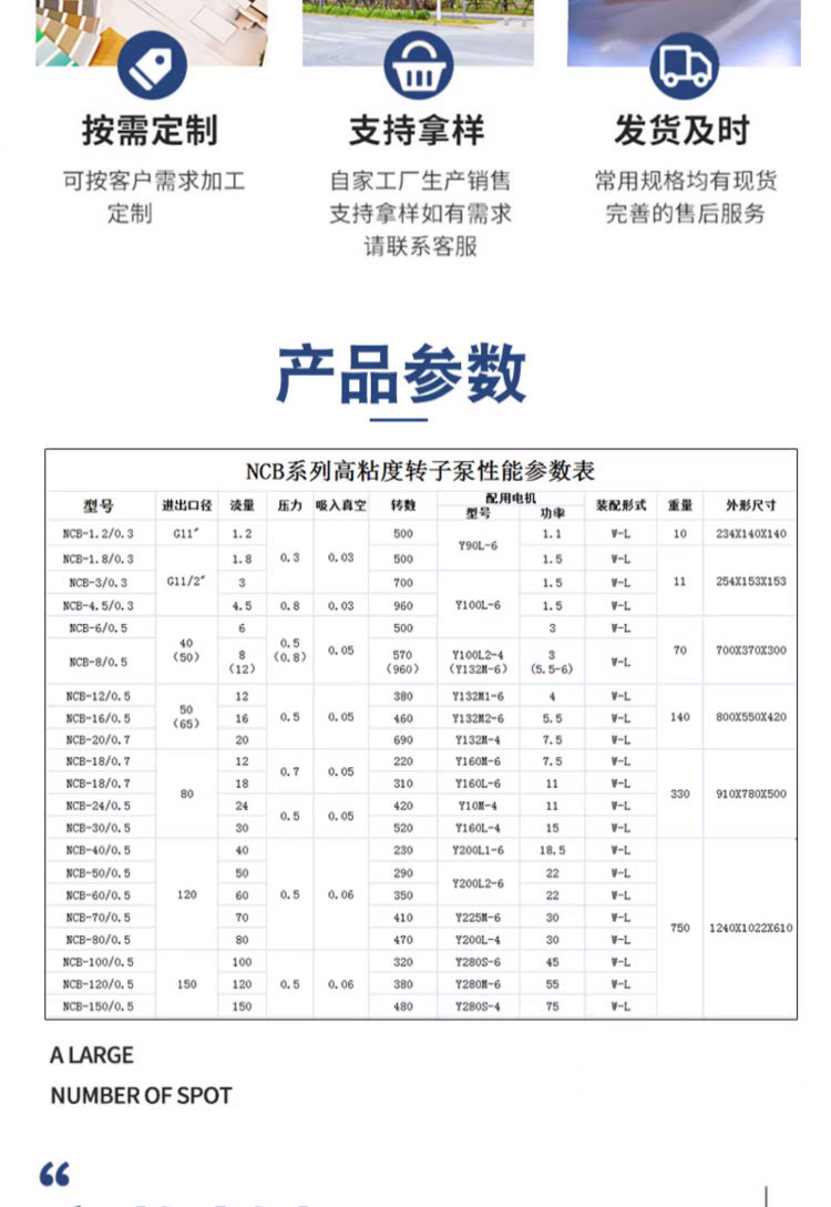 进口高粘度转子泵食品化工级输送泵蜂蜜糖浆自吸电动泵耐腐蚀不锈钢泵(图3)