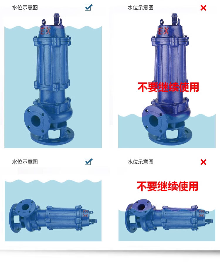 进口防爆潜水排污泵ex潜污泵三相380V加油站化工厂矿山矿用LNG水泵(图9)