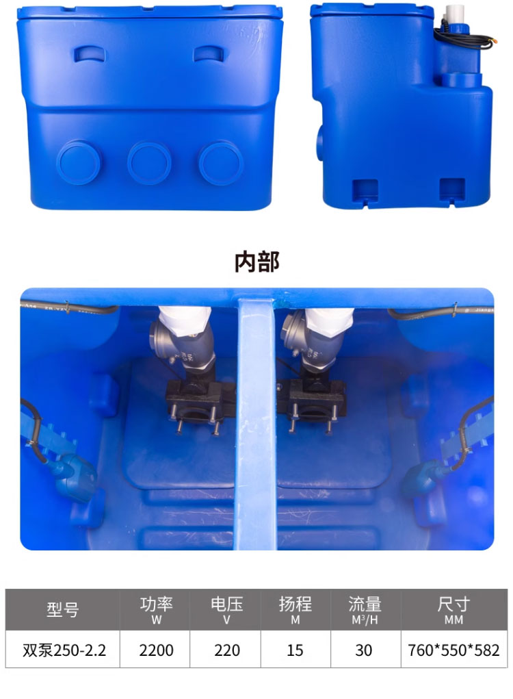 进口家用粉碎污水提升器商场厨房卫生间地下室别墅全自动污水提升泵(图16)