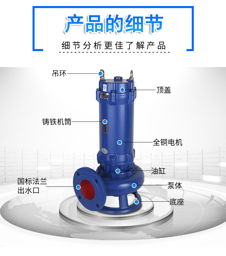 进口铰刀式切割潜水排污泵(图4)