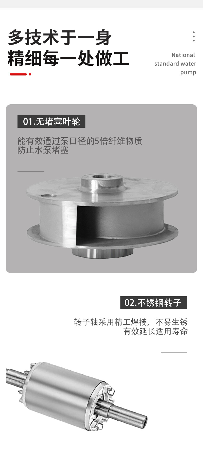 进口排污泵WQ污水潜水泵铸铁地下室大流量高扬程无堵塞三相离心潜污泵(图7)