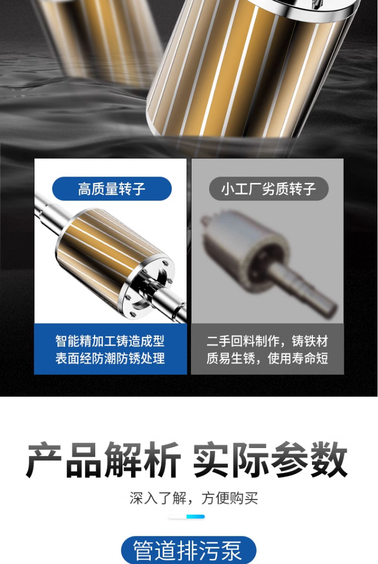 进口管道式无堵塞污水泵LW立式排污泵工业热水循环泵耐高温循环泵(图14)