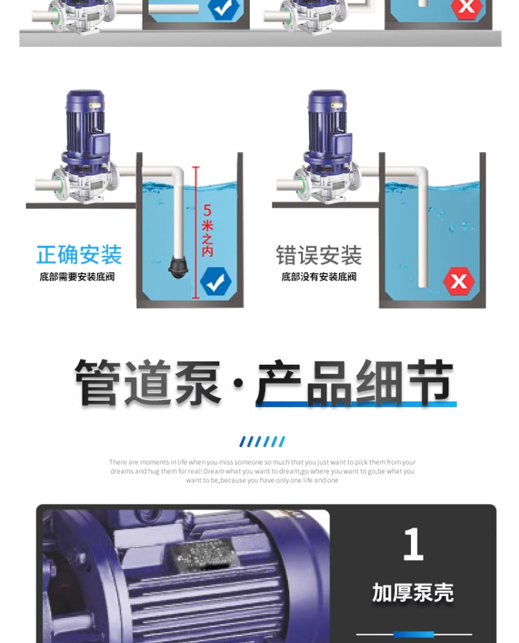 进口不锈钢管道离心泵304耐腐蚀锅炉循环增压泵立卧式化工防腐防爆(图17)