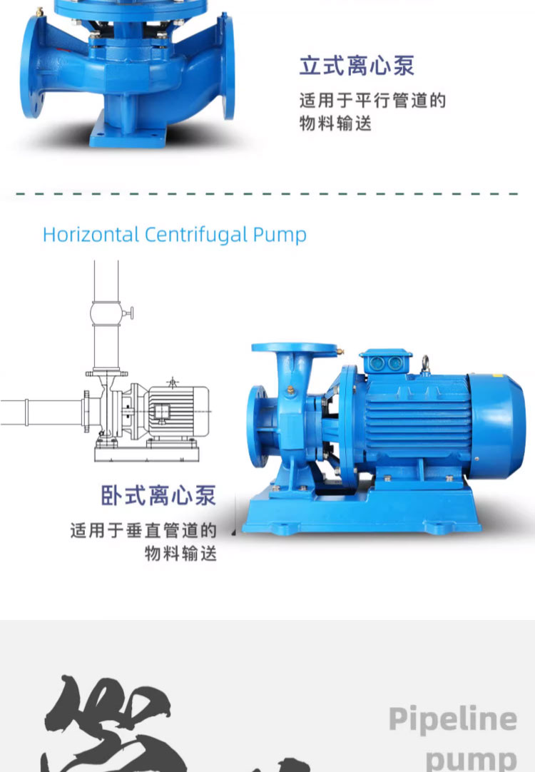 进口立式管道泵380V离心泵热水锅炉循环泵冷却加压塔加压水泵静音(图4)