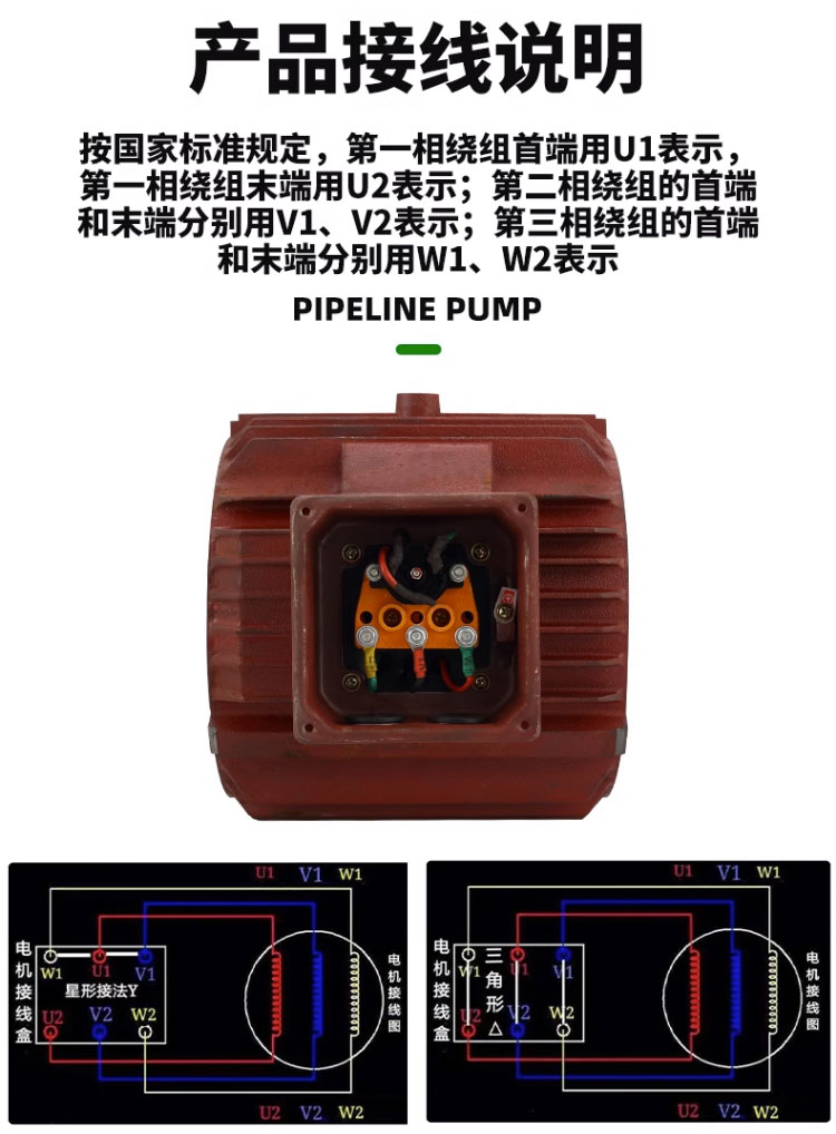 进口立式管道泵380v三相增压地暖锅炉暖气热水循环泵离心泵抽水泵(图22)