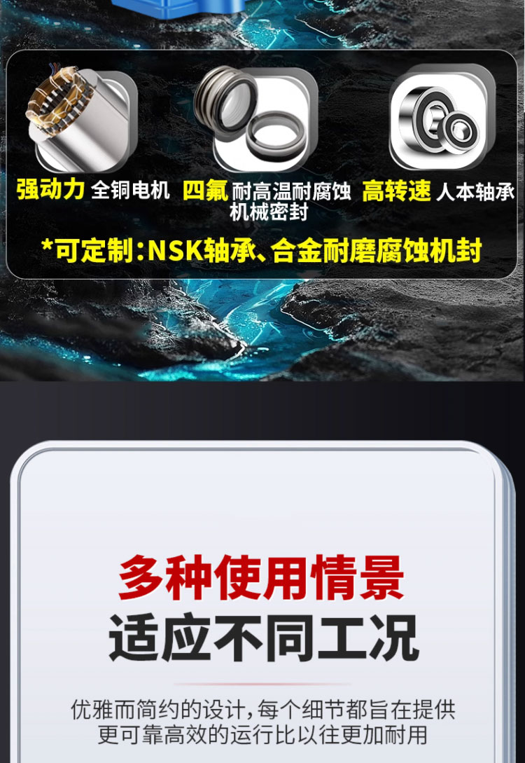 进口卧式管道离心泵耐高温冷热水工业循环泵自吸增压泵大流量(图2)