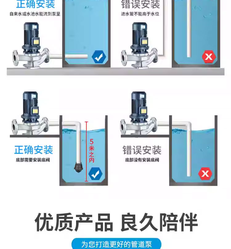 进口不锈钢管道泵316防腐蚀酸碱380V立式离心泵消防循环(图25)