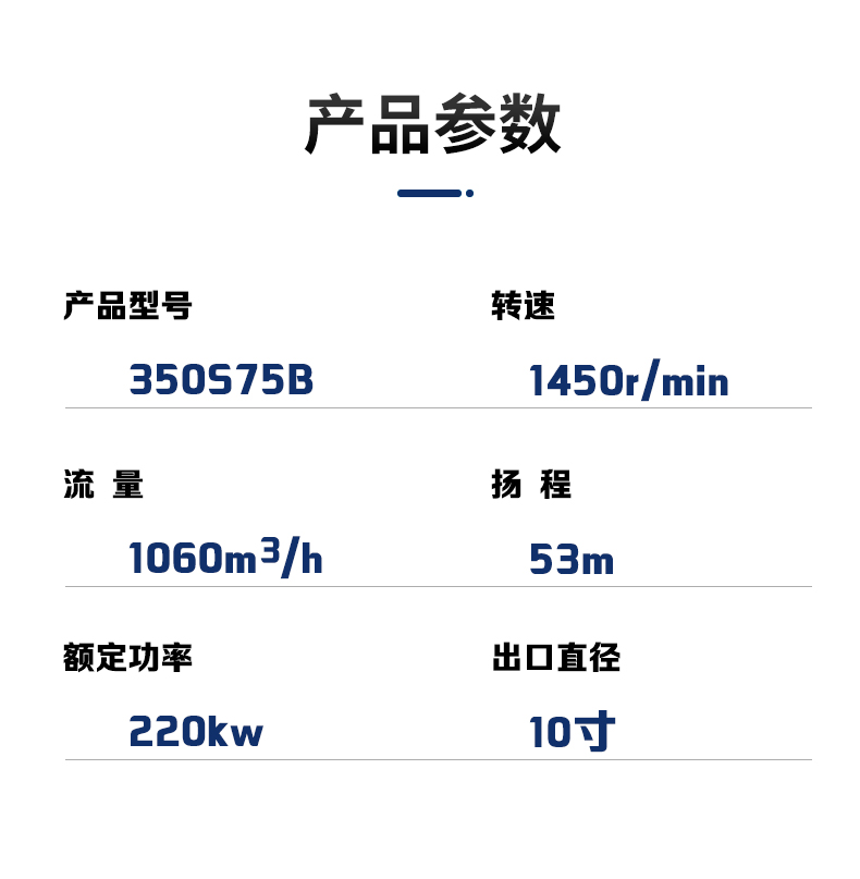 进口双吸单级双吸离心泵 中开泵高扬程水泵大型抽水(图7)