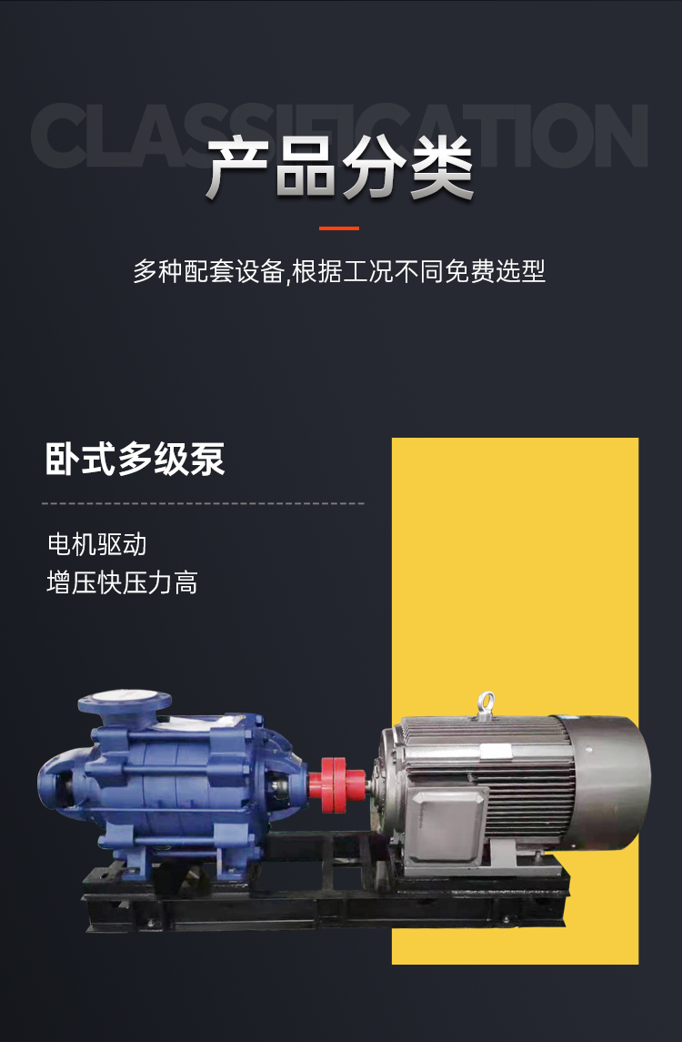 进口卧式多级离心泵D型高扬程抽水机d85-45_6锅炉给水工业增压循环泵(图3)