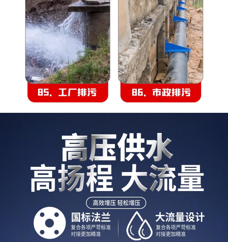 进口不锈钢自吸泵380V三相无堵塞ZW污水泵316排污泵防爆耐酸碱腐蚀(图5)