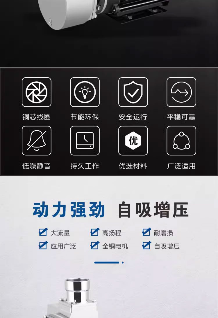 进口不锈钢自吸泵防爆耐腐蚀耐高温耐酸碱工业化工泵甲醇酒精汽油(图3)