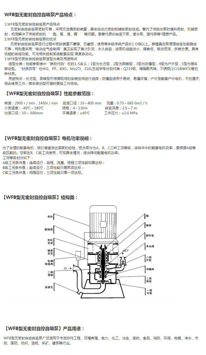 进口无密封自控自吸泵 不锈钢防爆无泄漏自吸泵(图6)