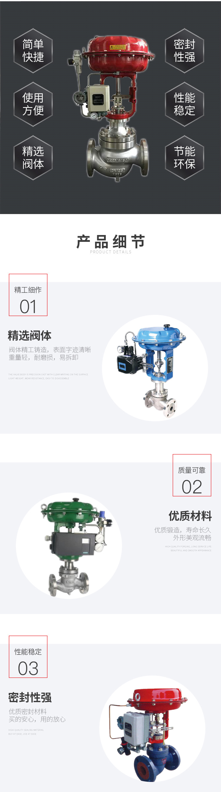 进口气动单座调节阀ZJHP 精小型薄膜直通调节阀ZJHM 高温高压流量控制(图3)