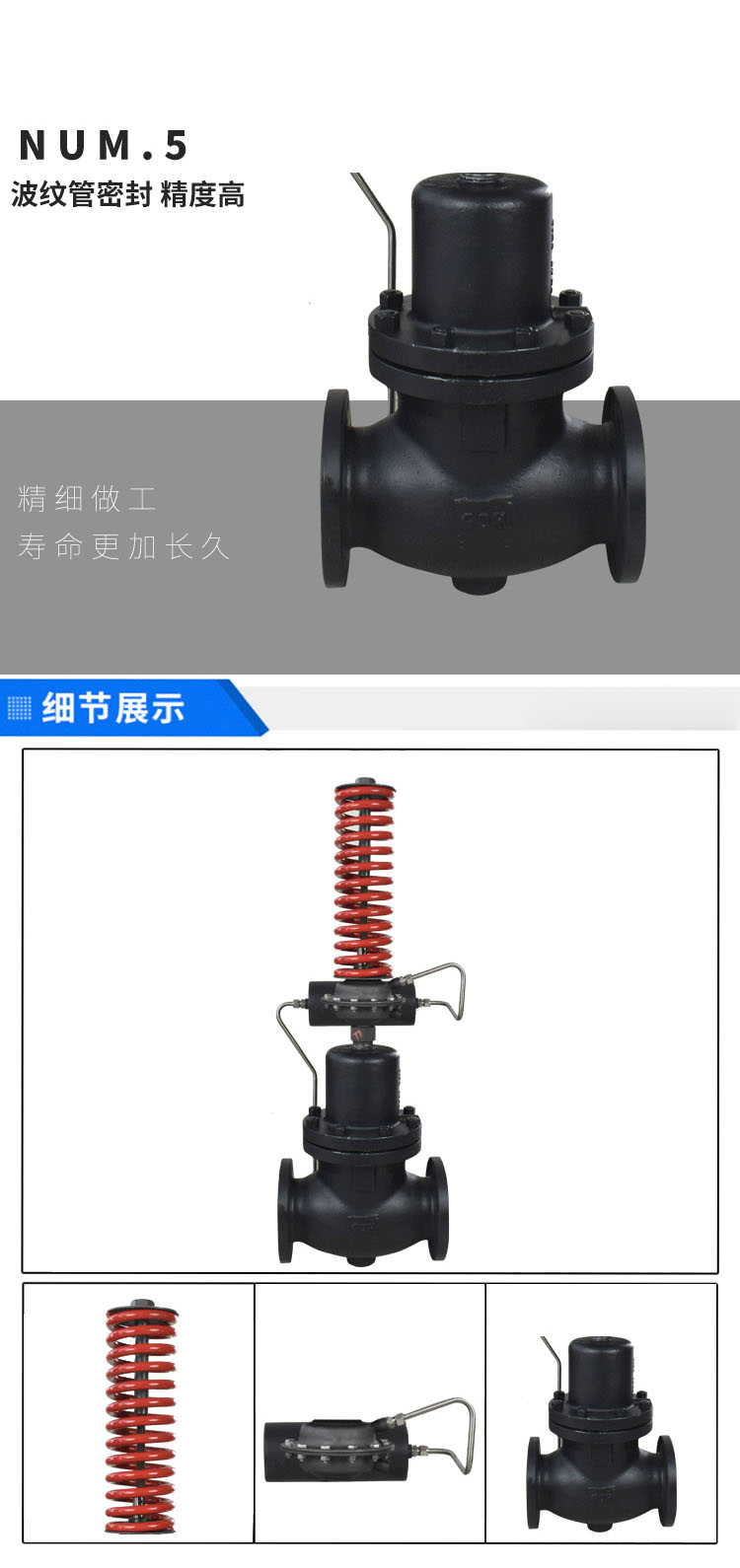 进口铸钢自力式压力调节阀V230DV231D压力差压调节阀(图8)