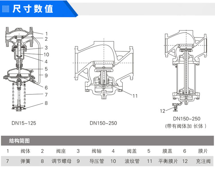 进口铸钢自力式压力调节阀V230DV231D压力差压调节阀(图2)