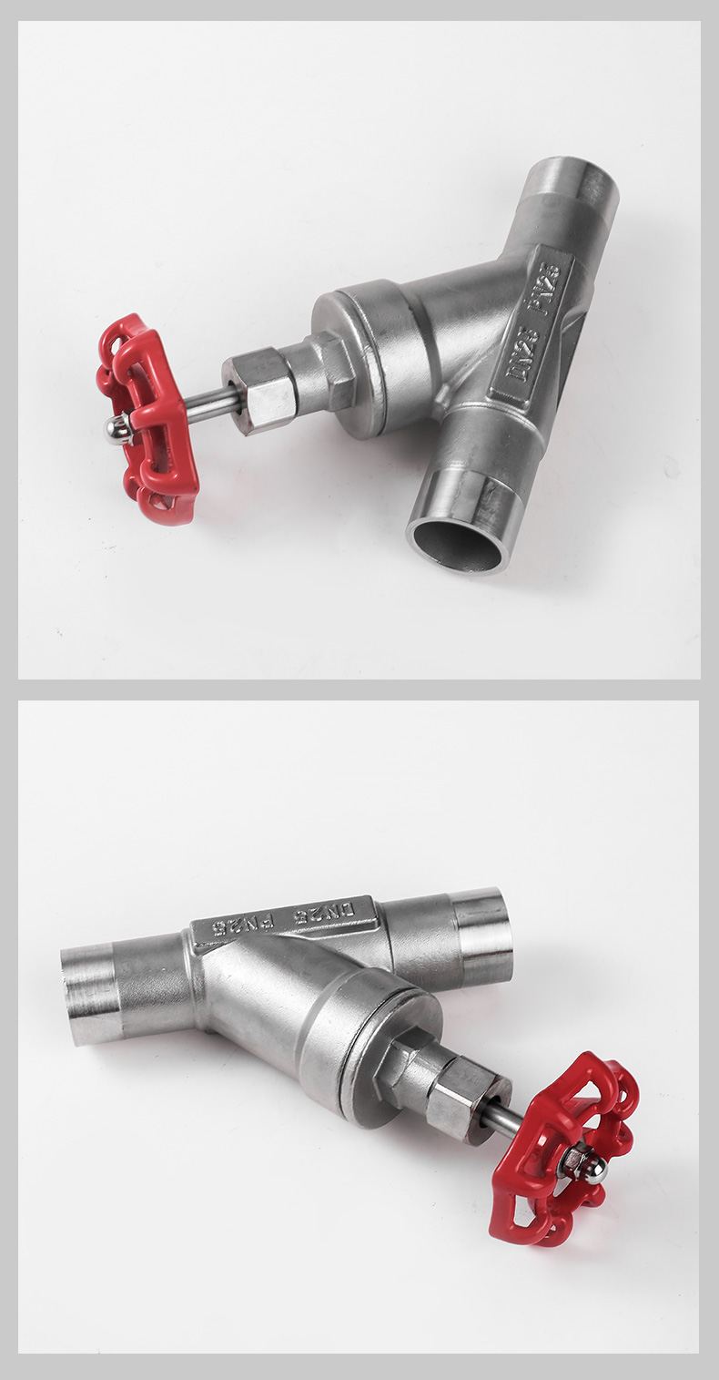 进口不锈钢手动焊接角座阀Y型高温蒸汽手动截止阀(图9)