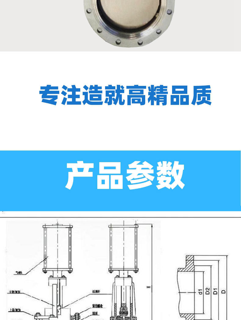 进口电动刀型闸阀 PZ973H_X-10C_P 铸钢_不锈钢浆料插板阀(图2)