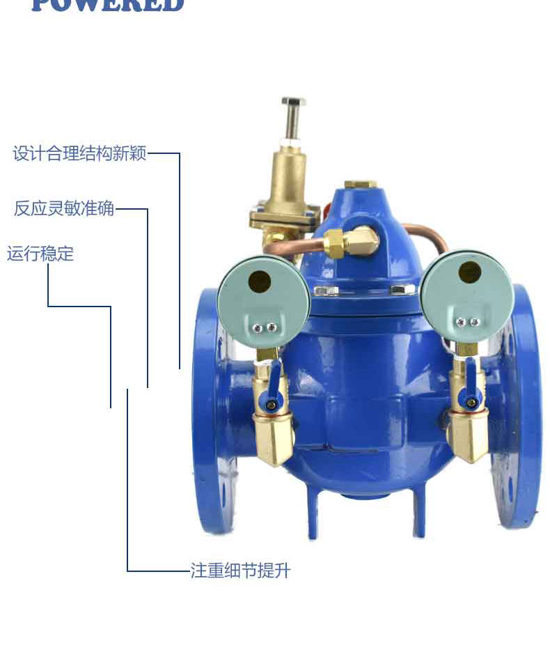 进口消防自来水可调式先导式减压阀稳压阀(图6)