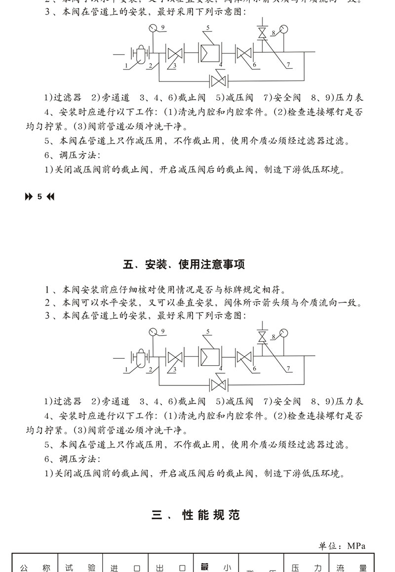 进口压缩空气油品自来水可调式高压法兰减压阀(图9)